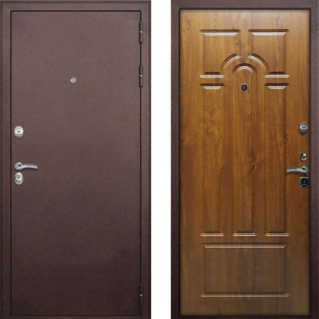 Входная дверь Рекс 4-х контурная Дуб Золотой (Антивандальные)